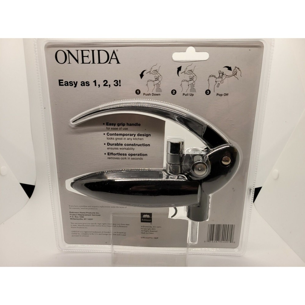 Oneida UNCORKit Premium Corkscrew - Included Extra Spiral BRAND NEW Wine Opener - Picture 4 of 4